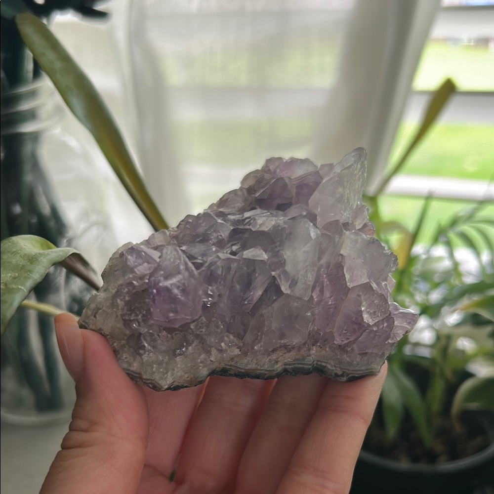 Amethyst Crystal Cluster Home Accent